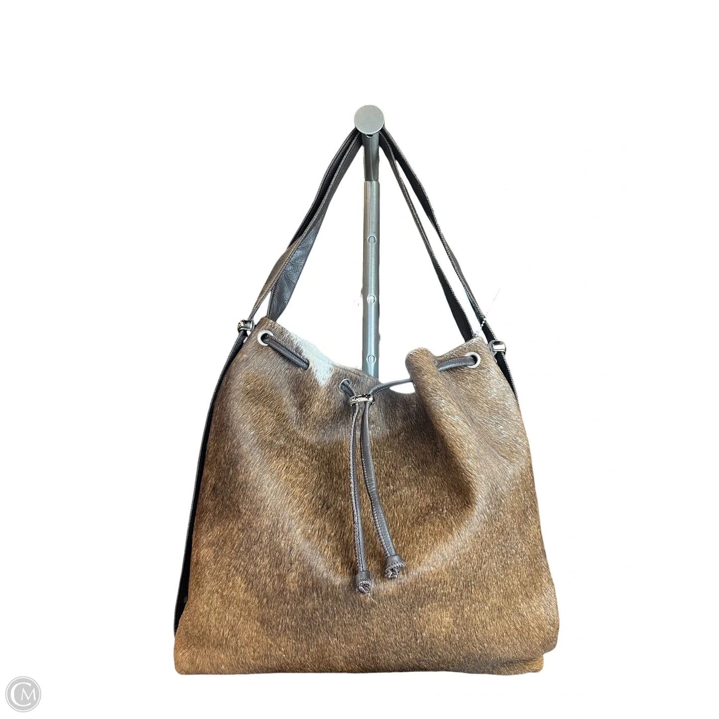 Handbag Leather By Clothes Mentor, Size: Large