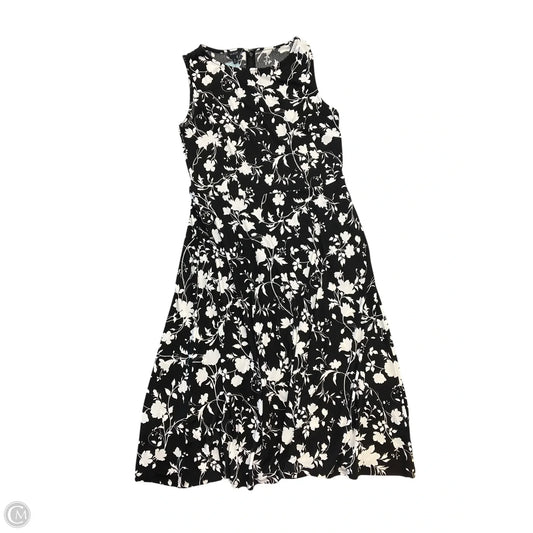 Dress Casual Midi By Talbots In Floral Print, Size: M