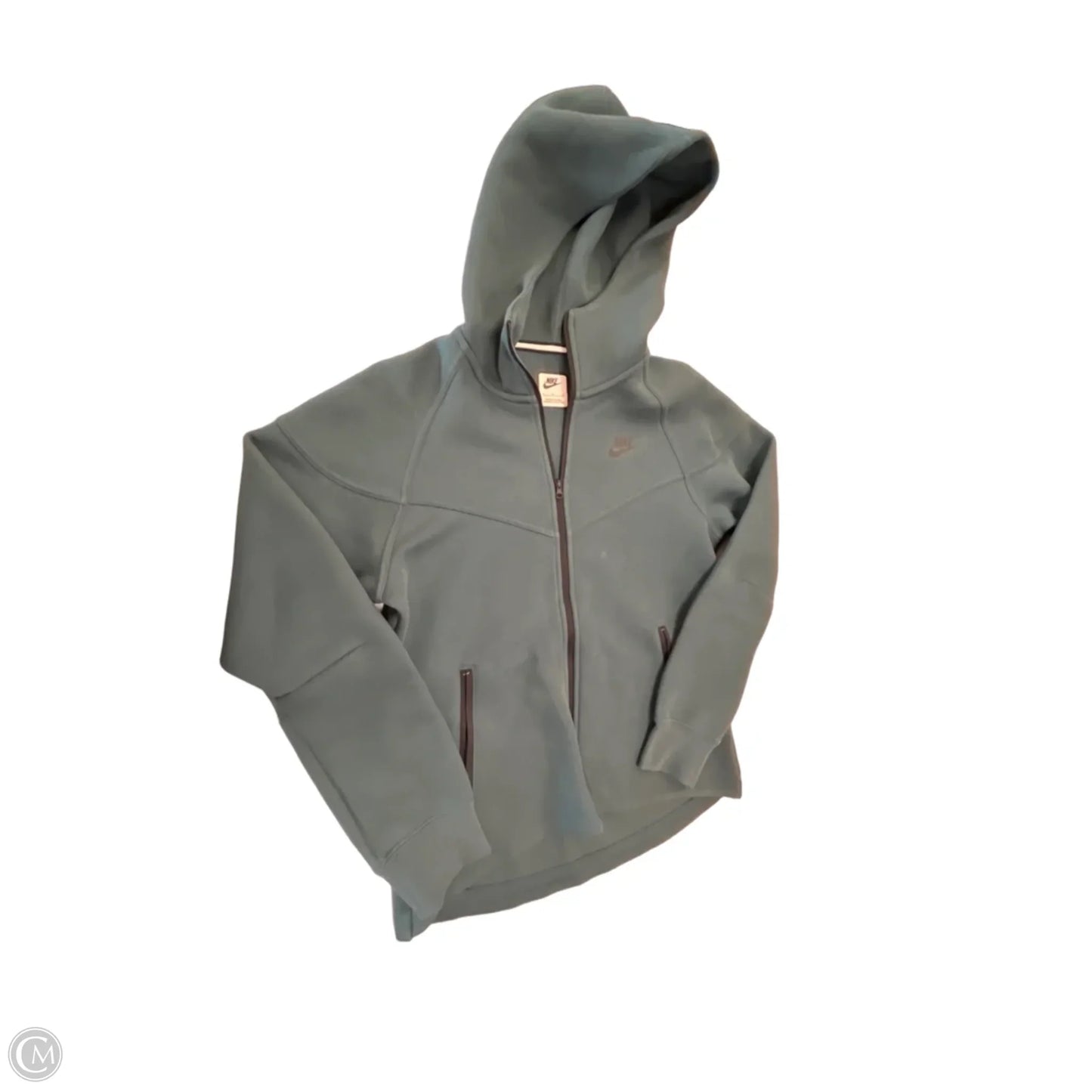Athletic Jacket By Nike Apparel In Green, Size: S