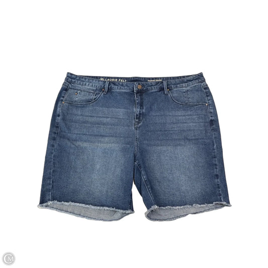 Shorts By Laurie Felt In Blue Denim, Size: 3x