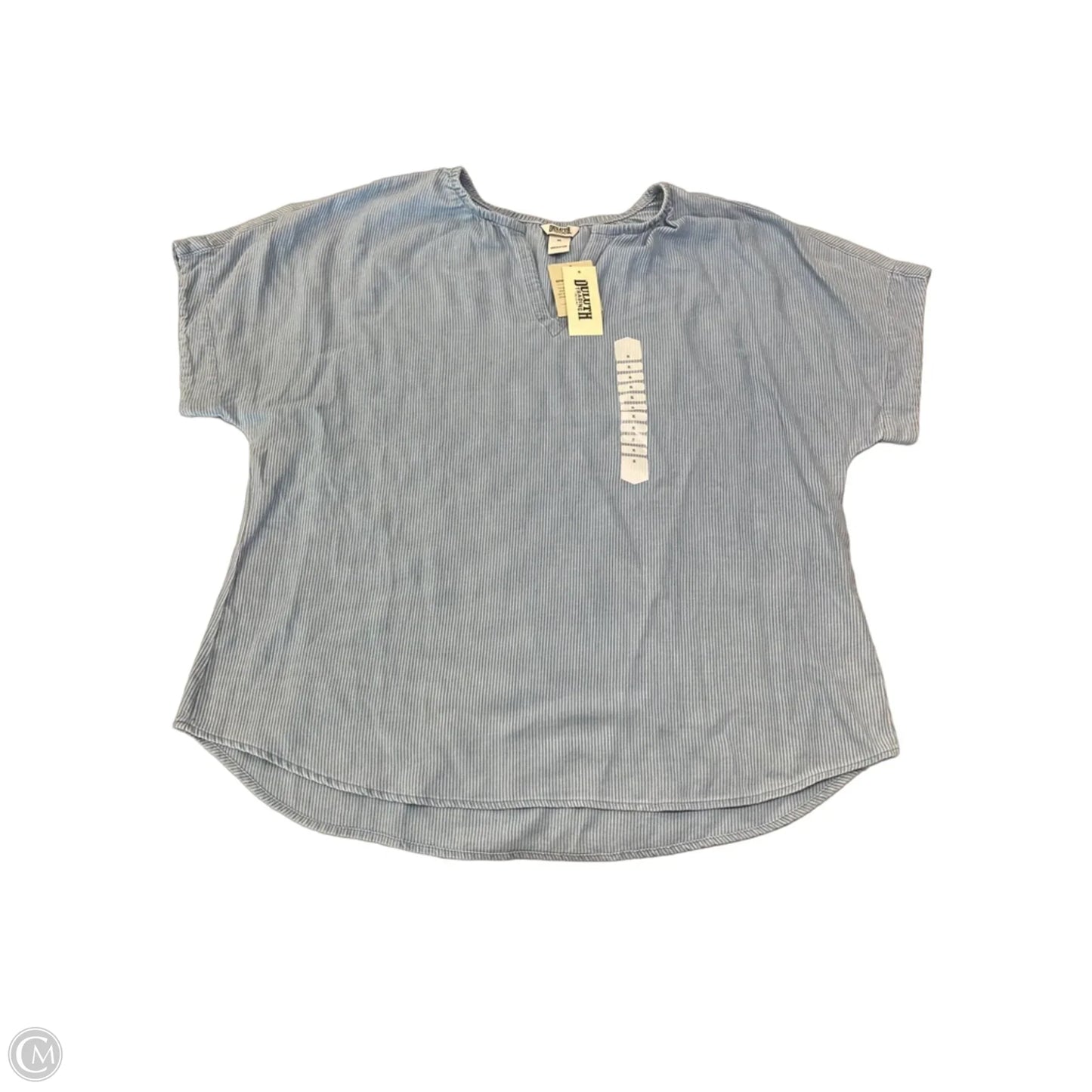 Top Short Sleeve By Duluth Trading In Striped Pattern, Size: Xl