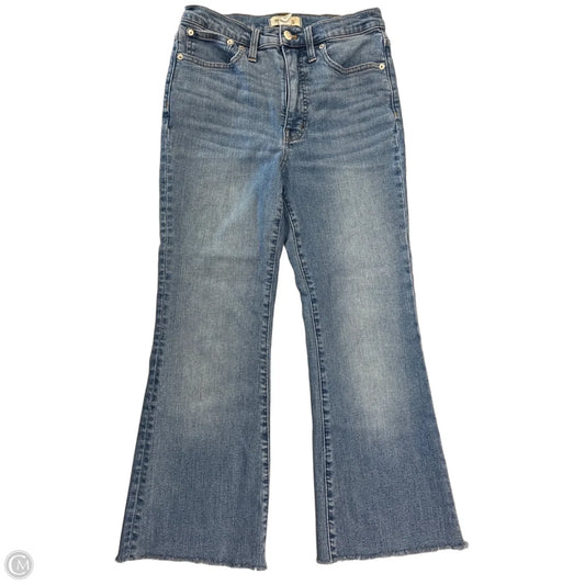 Jeans Flared By Madewell In Blue Denim, Size: 4
