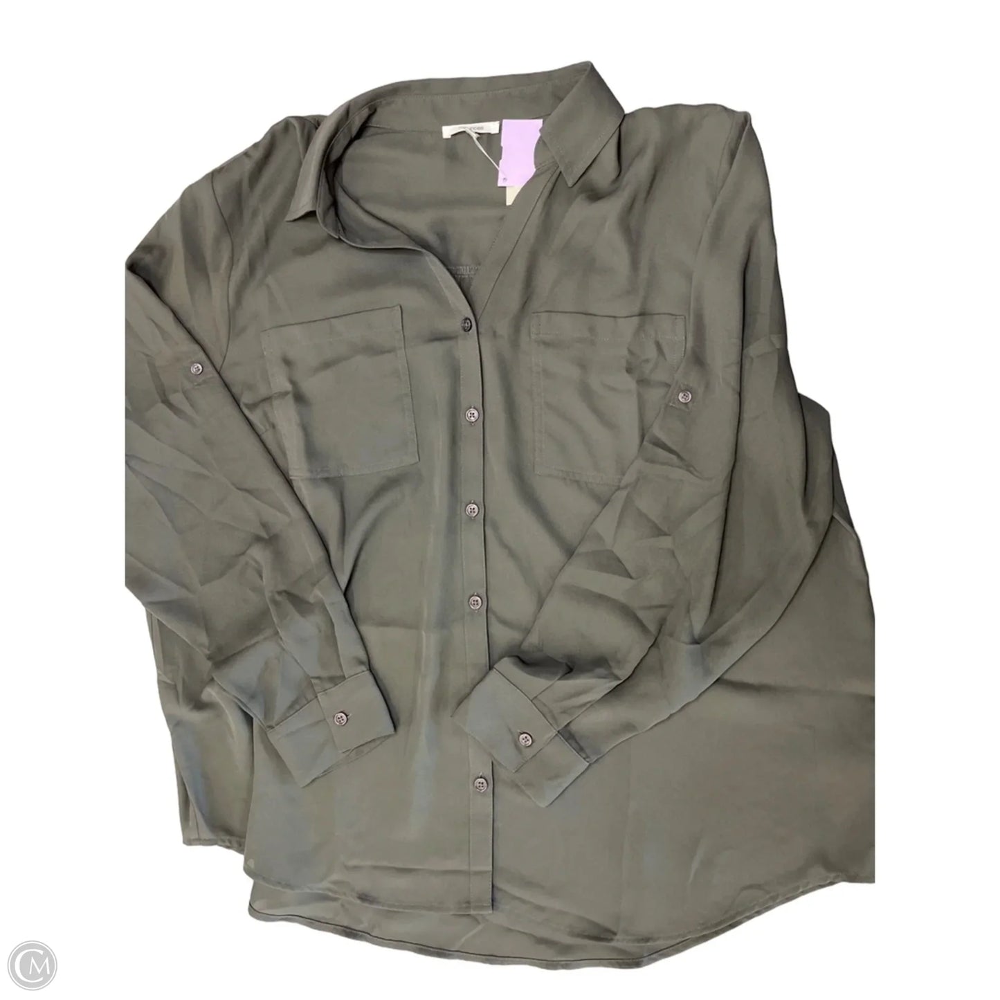 Blouse Long Sleeve By Maurices In Grey, Size: 2x