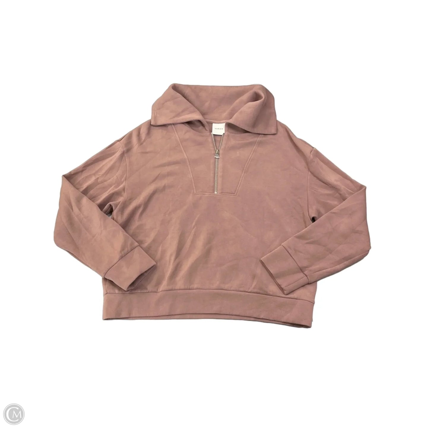 Athletic Sweatshirt Collar By Varley In Brown, Size: Xl