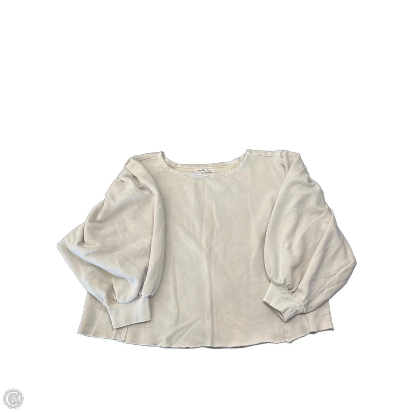 Sweatshirt Crewneck By We The Free In Tan, Size: M