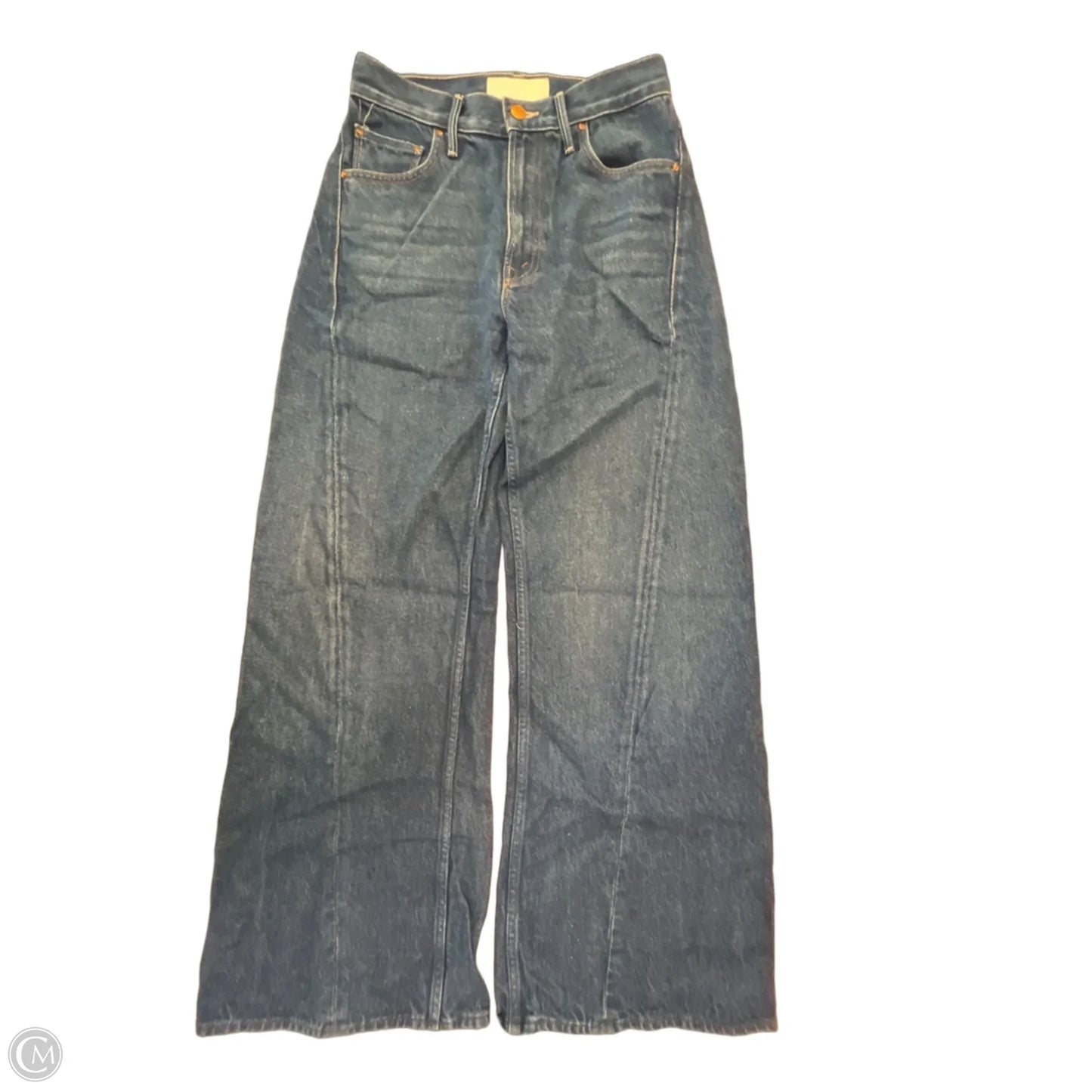 Jeans Wide Leg By Mother In Blue Denim, Size: 0