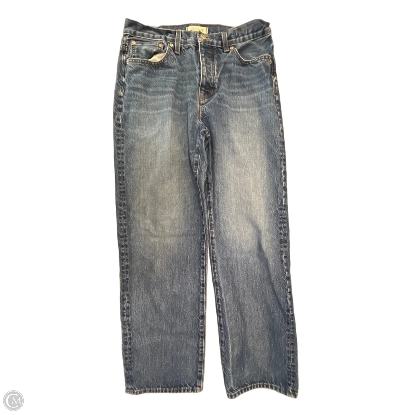 Jeans Straight By Madewell In Blue Denim, Size: 6