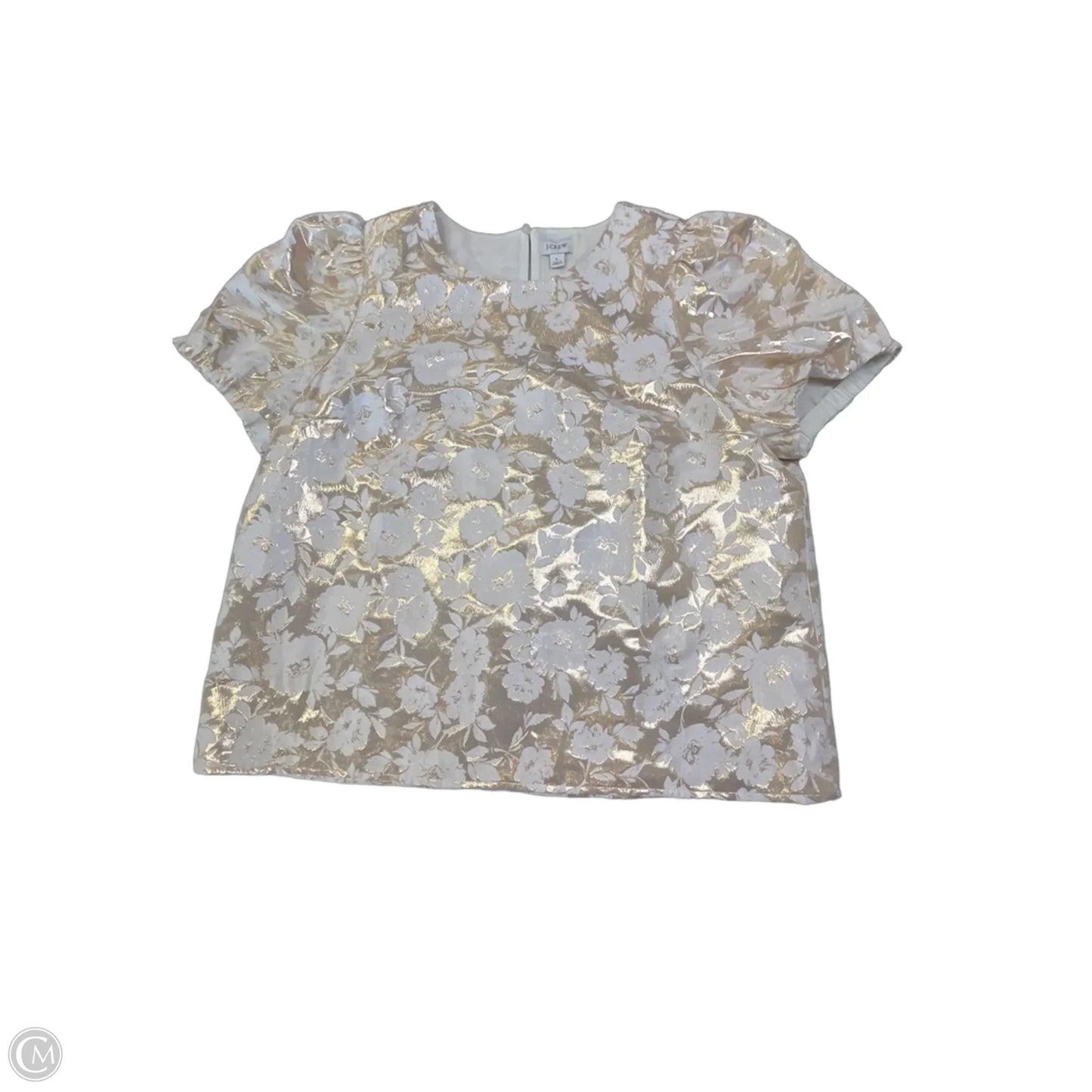 Top Short Sleeve By J. Crew In Floral Print, Size: L