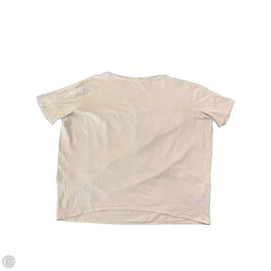 Athletic Top Short Sleeve By Lululemon In Pink, Size: M