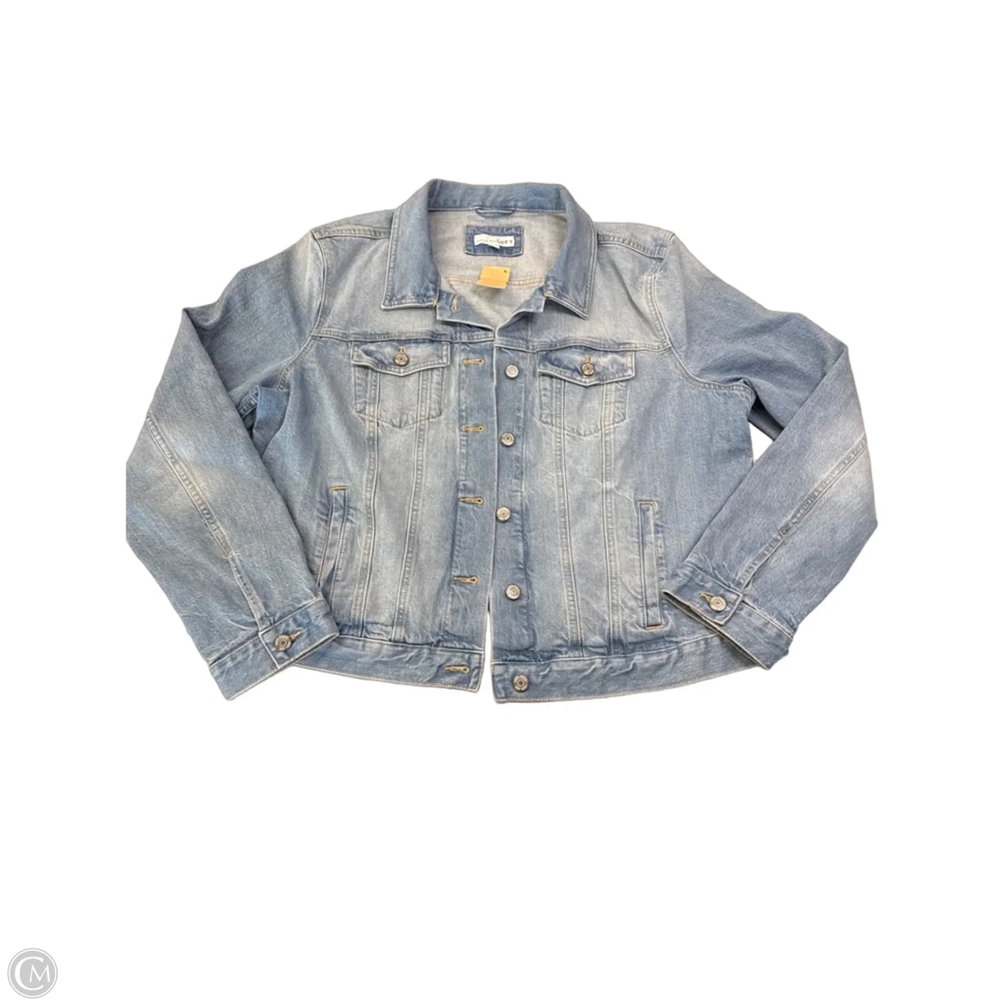 Jacket Denim By Loft In Blue Denim, Size: Xxl