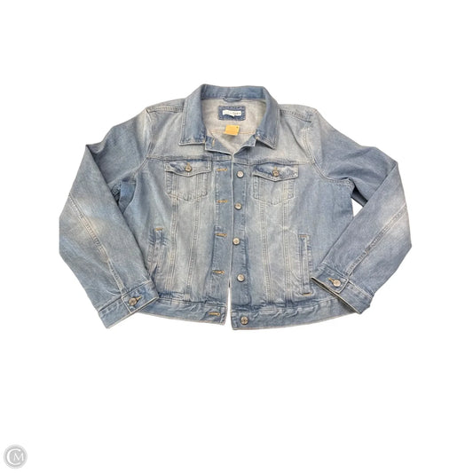 Jacket Denim By Loft In Blue Denim, Size: Xxl