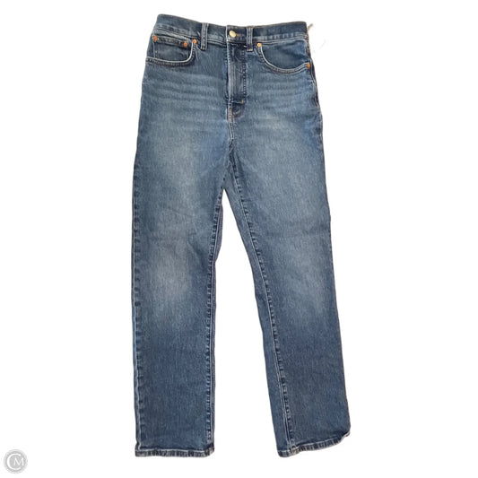 Jeans Straight By Madewell In Blue Denim, Size: 6