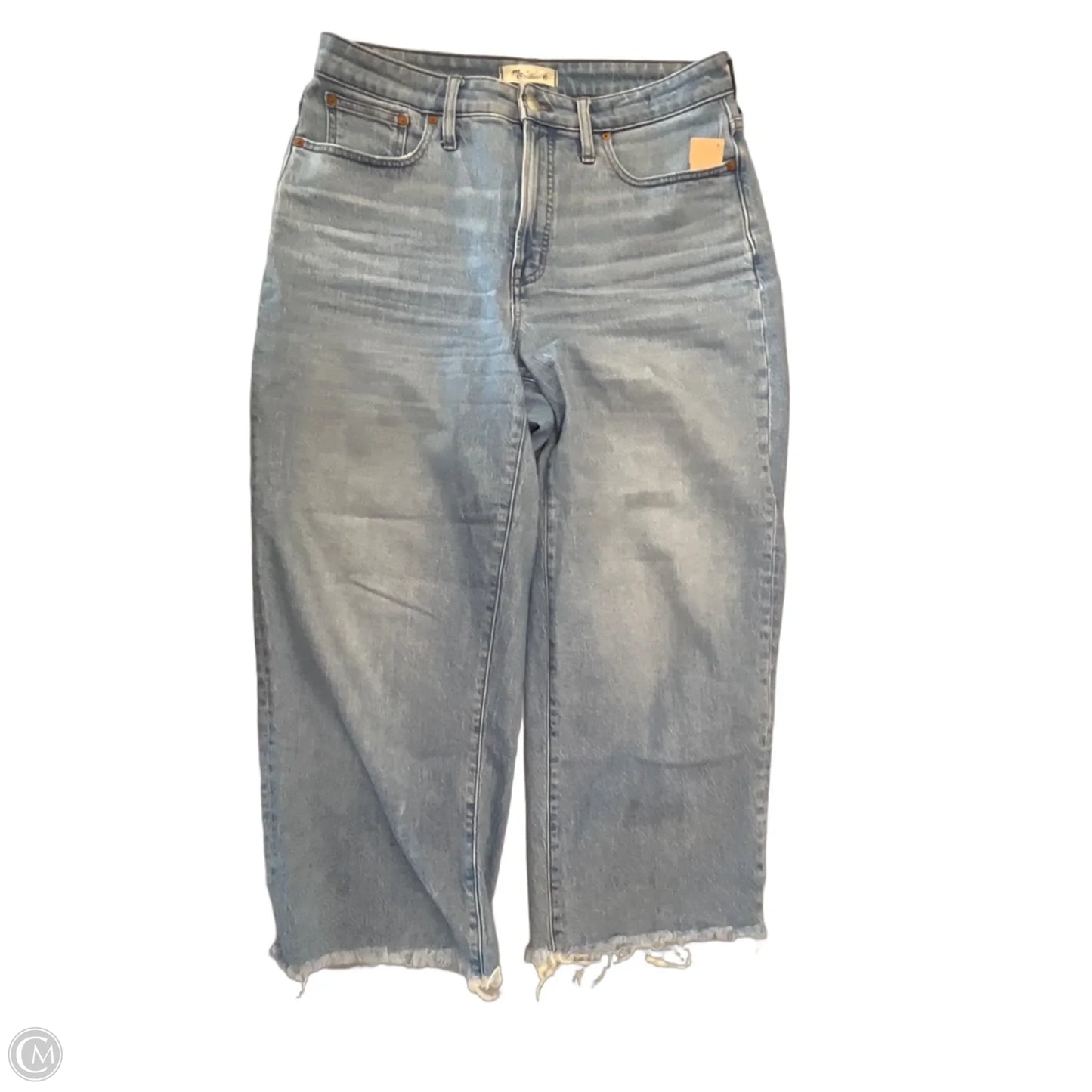 Jeans Wide Leg By Madewell In Blue Denim, Size: 10