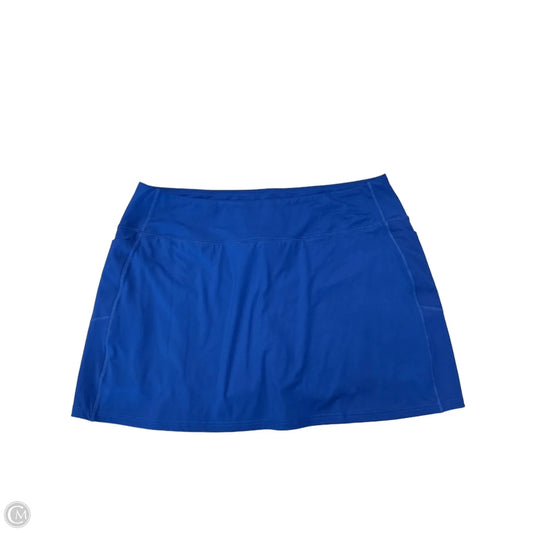 Athletic Skirt By Lands End In Blue, Size: 2x