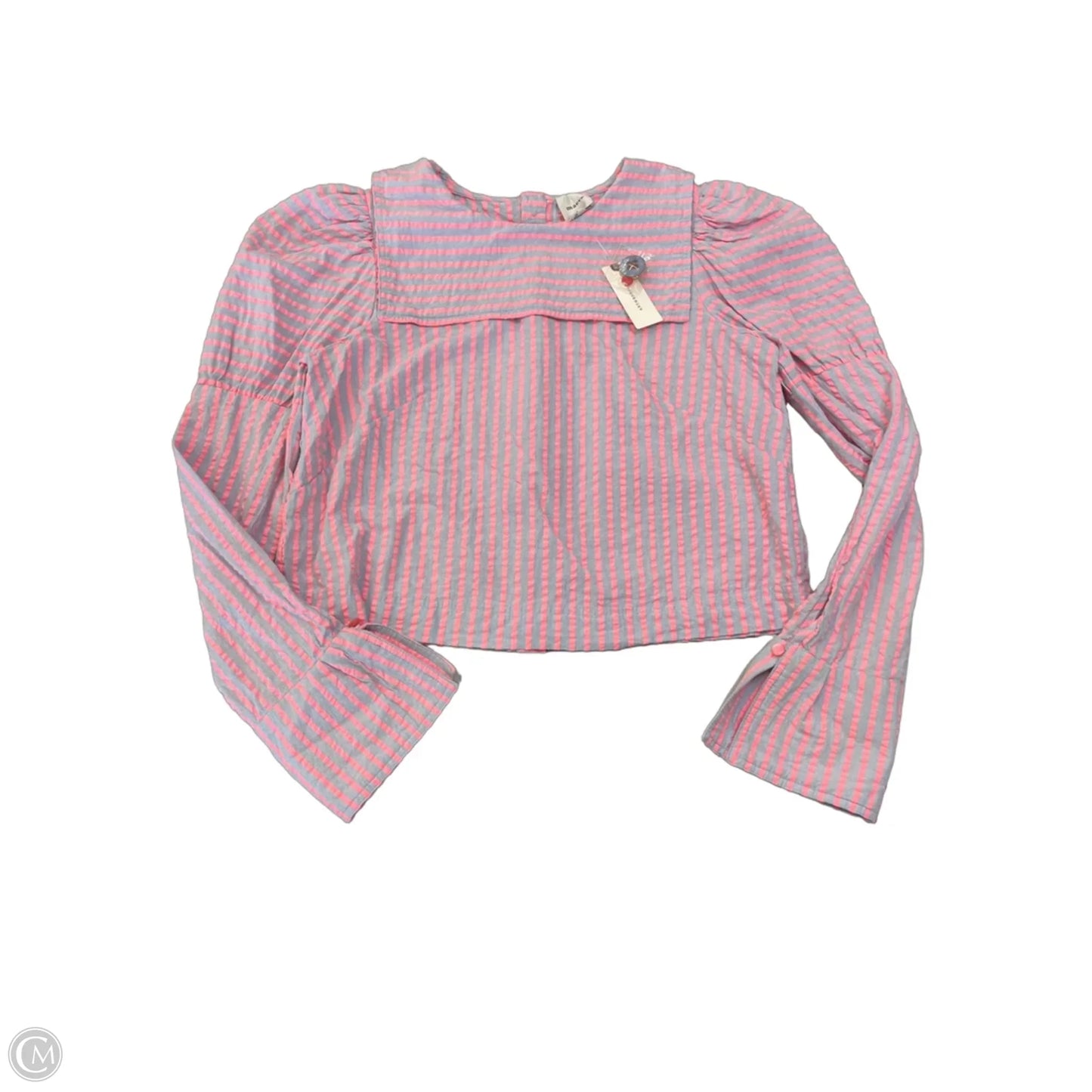 Top Long Sleeve By Maeve In Striped Pattern, Size: S