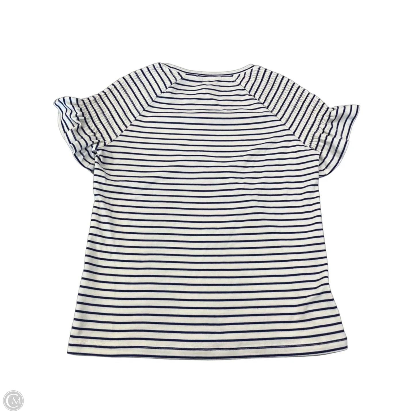 Top Short Sleeve By Anthropologie In Striped Pattern, Size: S