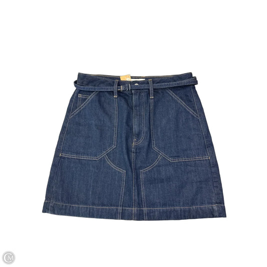 Skirt Mini & Short By Banana Republic In Blue Denim, Size: M