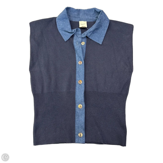 Top Sleeveless By Maeve In Navy, Size: S