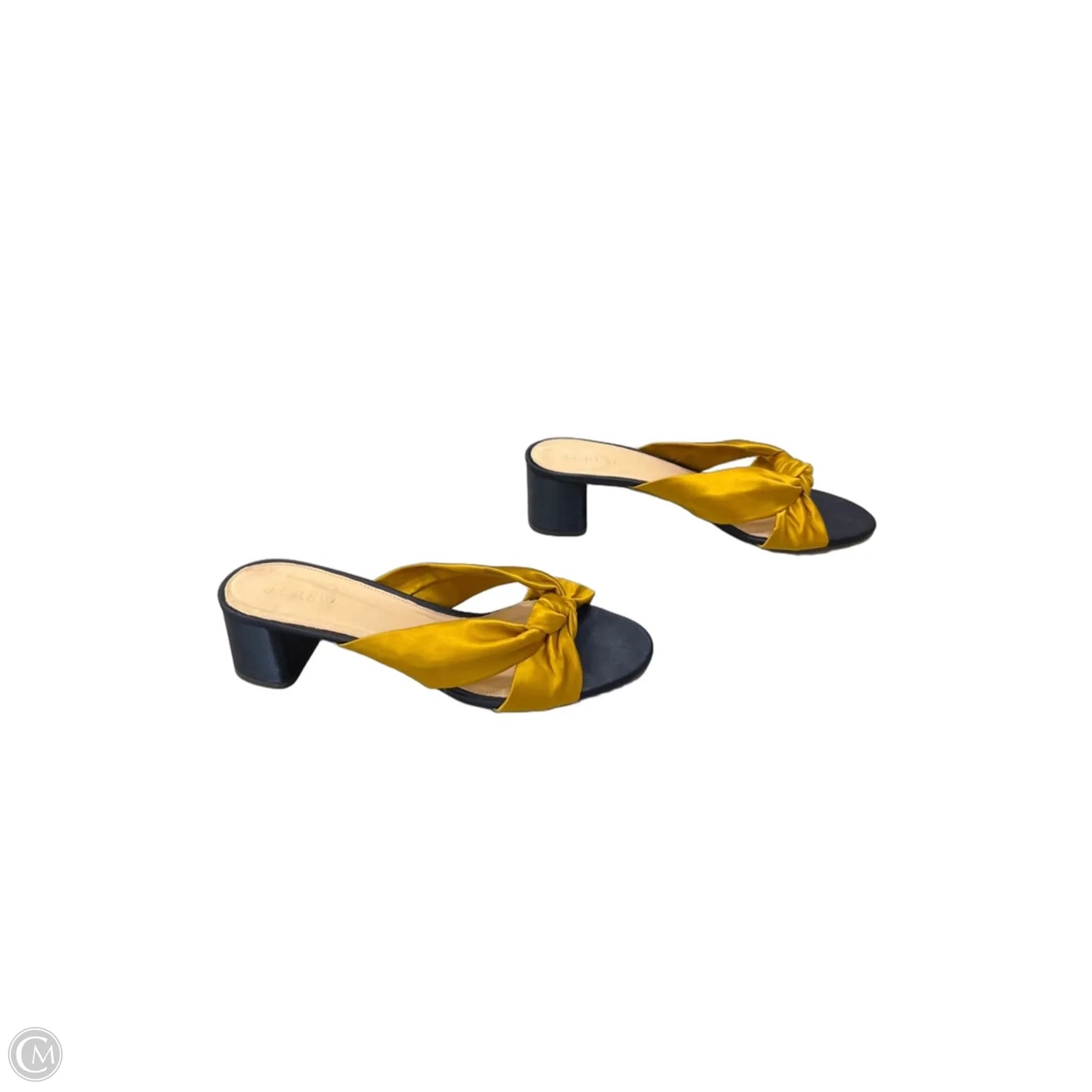 Sandals Heels Block By J. Crew In Yellow, Size: 8
