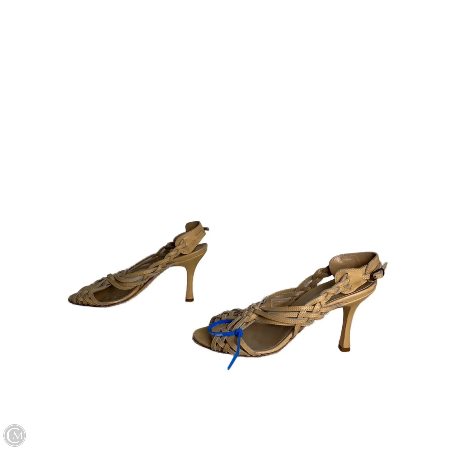 Shoes Luxury Designer By Manolo Blahnik In Tan, Size: 7