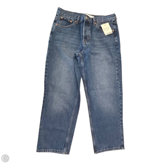 Jeans Cropped By Top Shop In Blue Denim, Size: 14