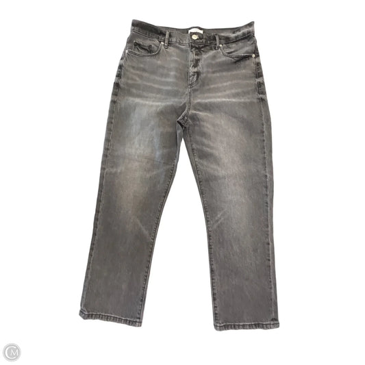 Jeans Straight By Loft In Grey Denim, Size: 10