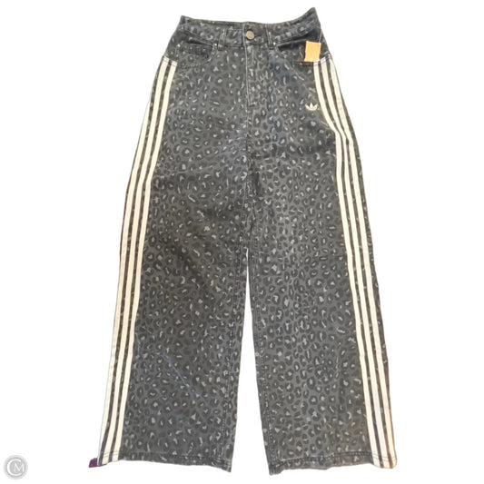 Jeans Wide Leg By Adidas In Animal Print, Size: 0