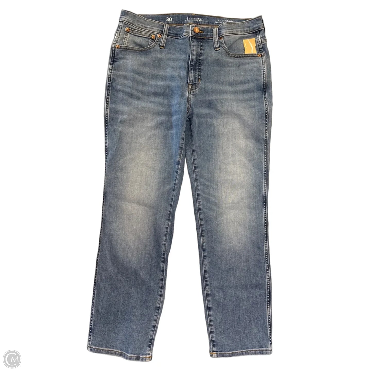 Jeans Straight By J. Crew In Blue Denim, Size: 10
