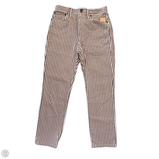 Jeans Boyfriend By Madewell In Striped Pattern, Size: 0