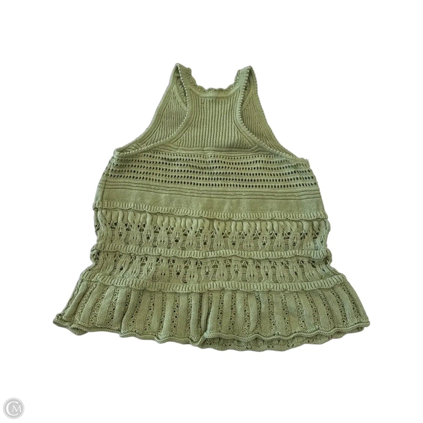 Top Sleeveless By Loft In Green, Size: S