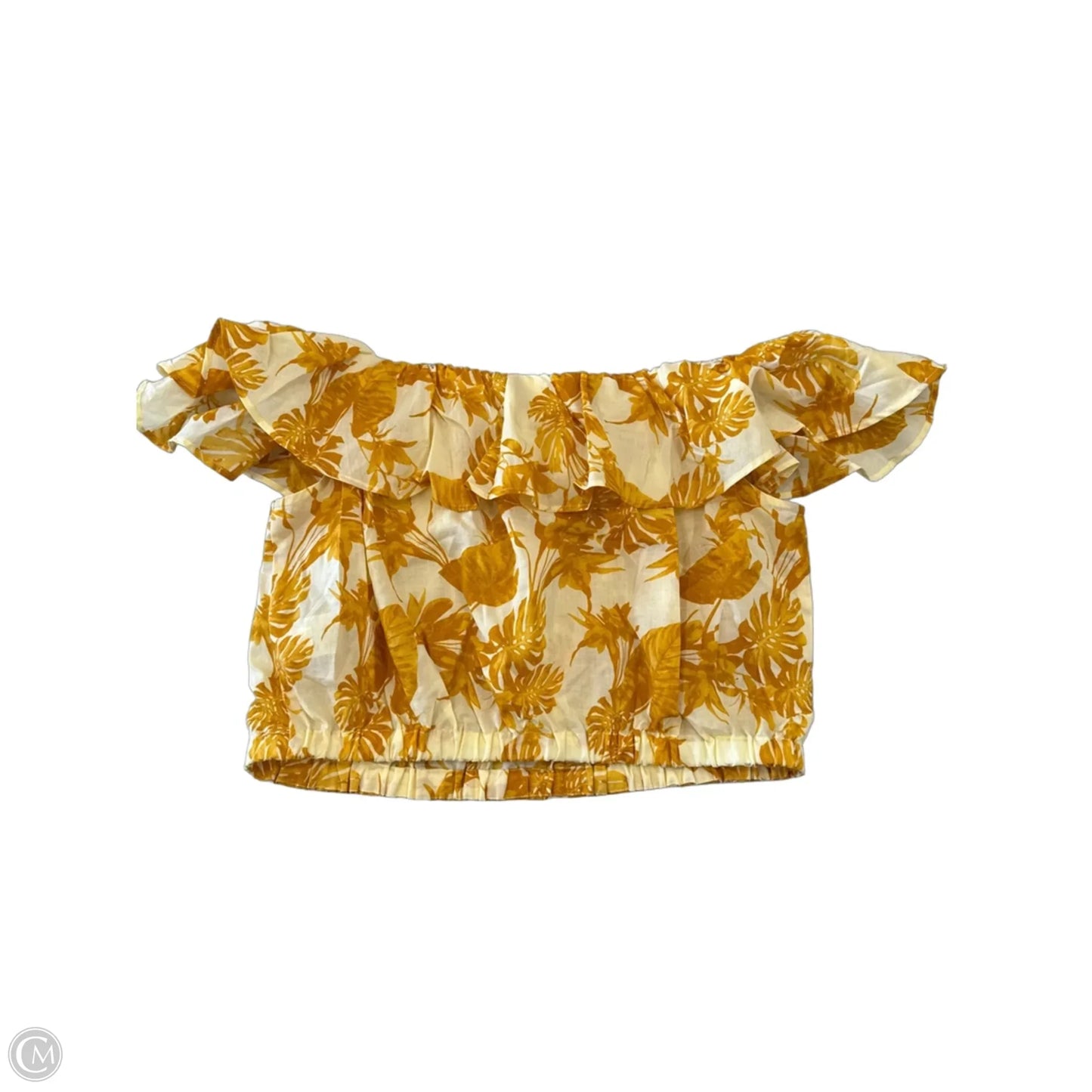 Top Short Sleeve By Banana Republic In Tropical Print, Size: S