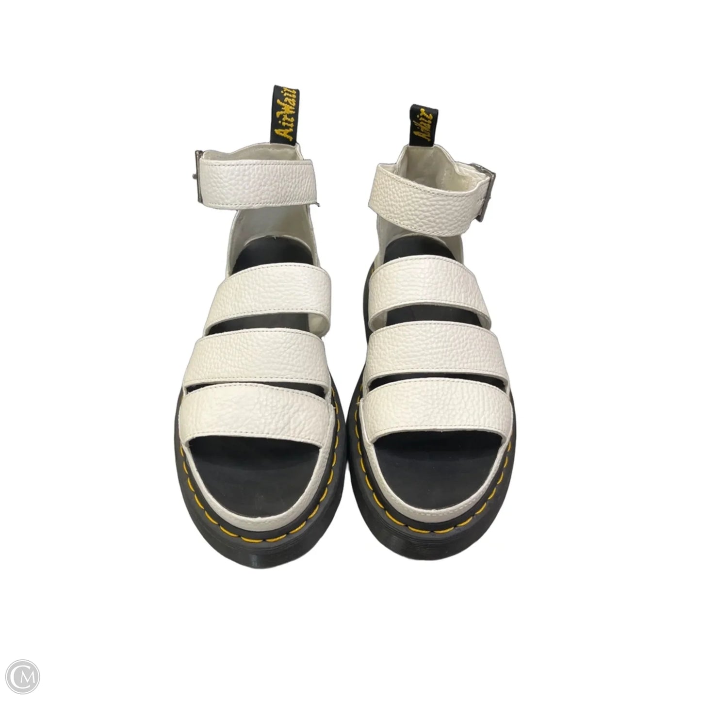 Sandals Heels Platform By Dr Martens In White, Size: 9