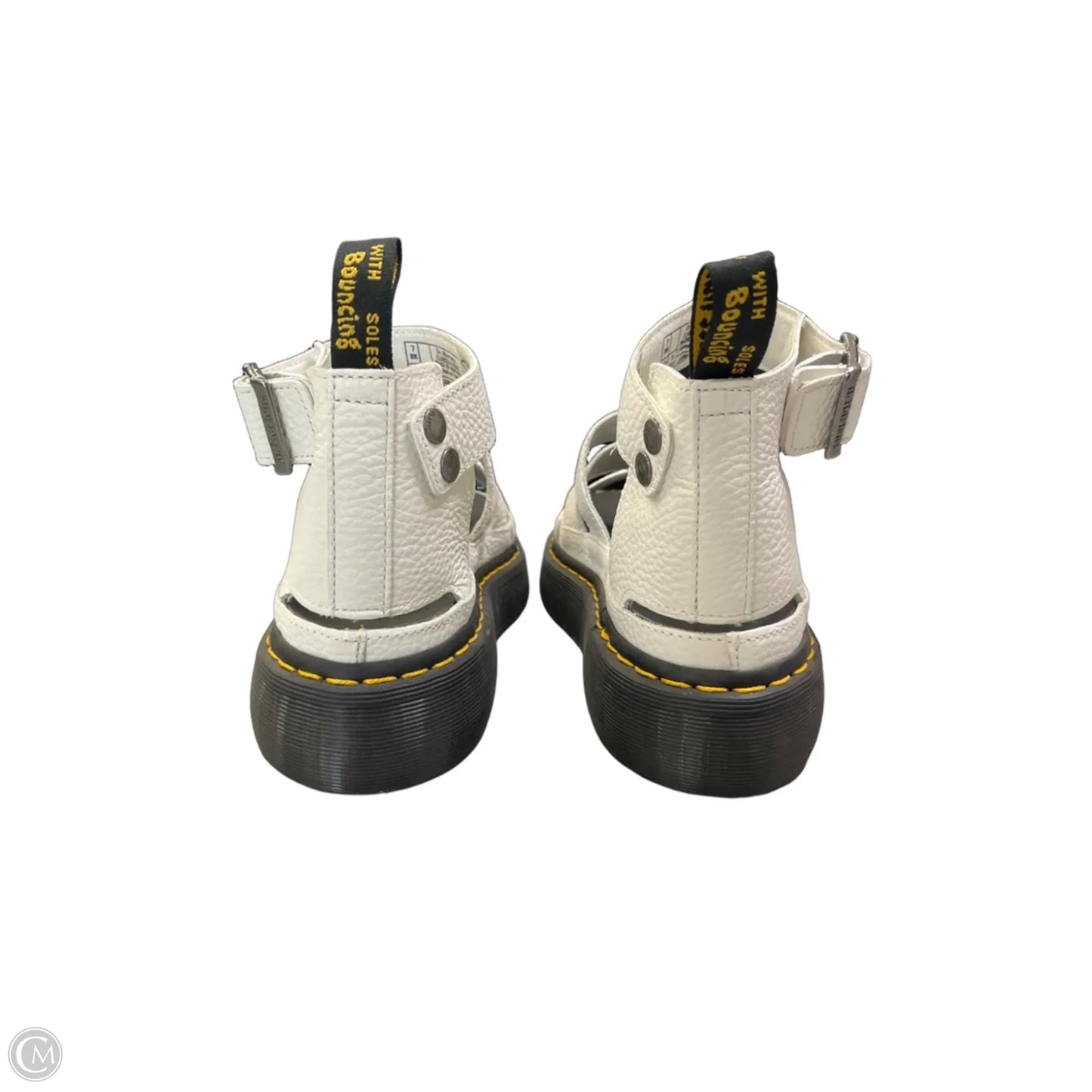 Sandals Heels Platform By Dr Martens In White, Size: 9