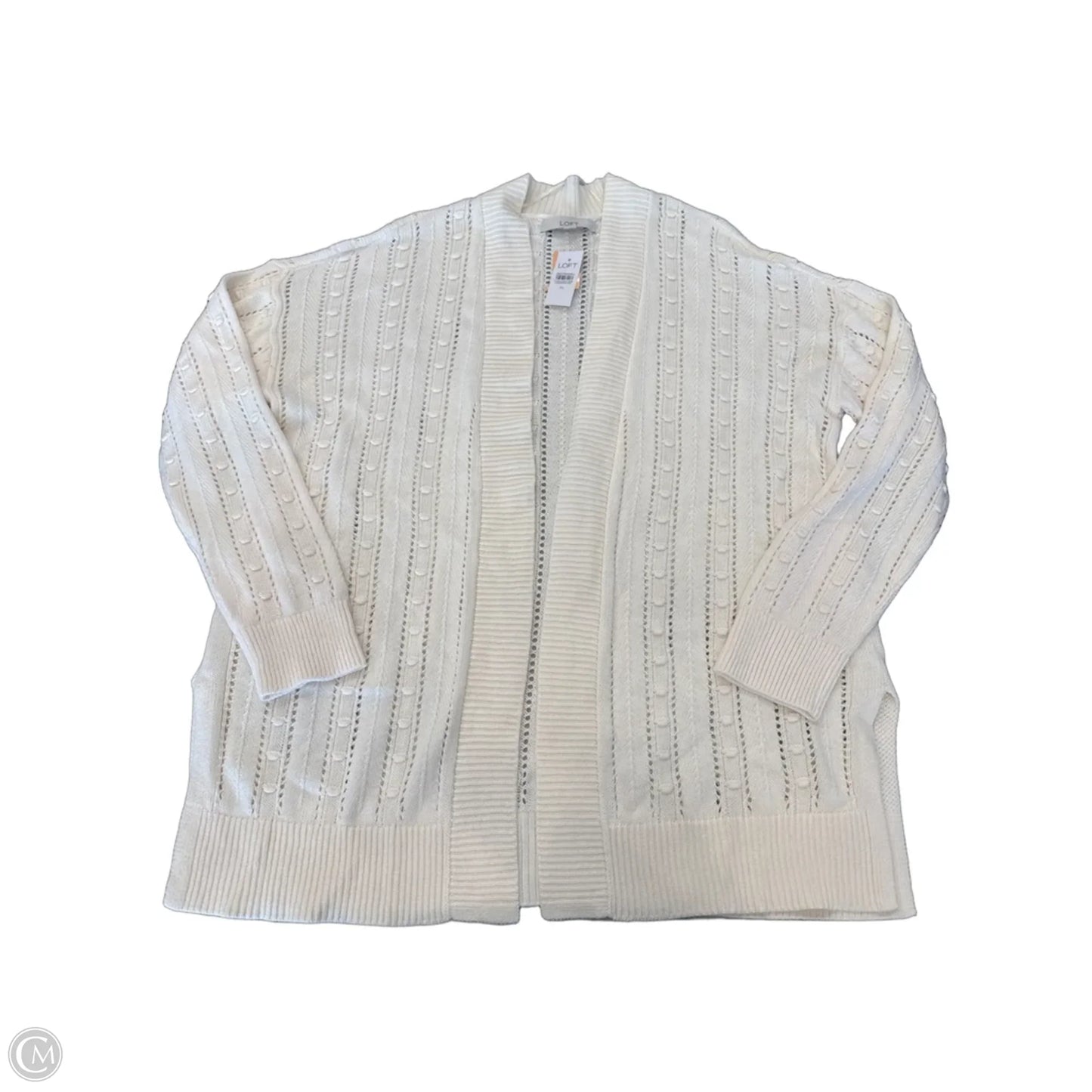 Cardigan By Loft In Cream, Size: Xl