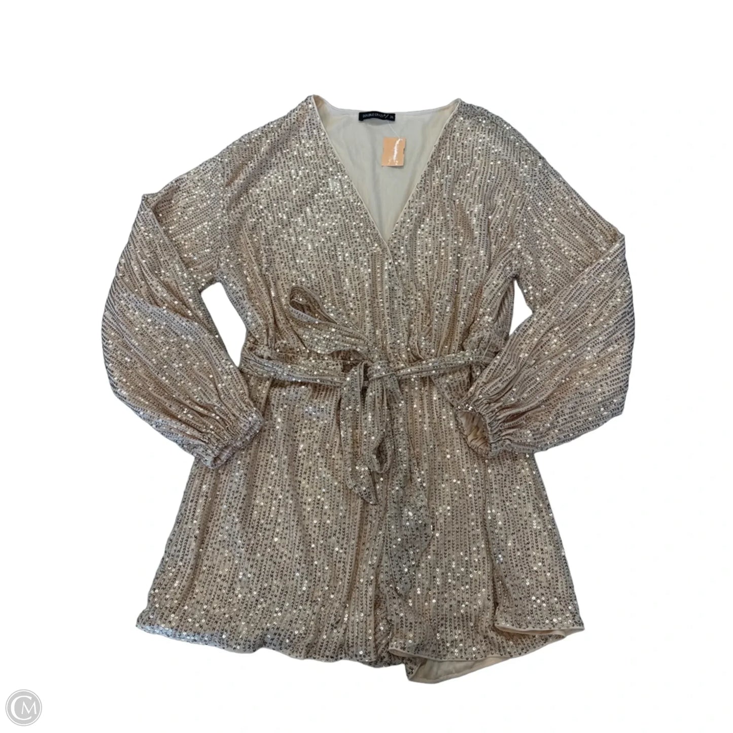 Romper By Clothes Mentor In Gold, Size: Xxl