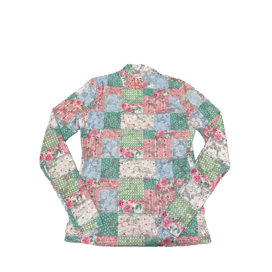 Top Long Sleeve By Jess Lea In Floral Print, Size: Xxl