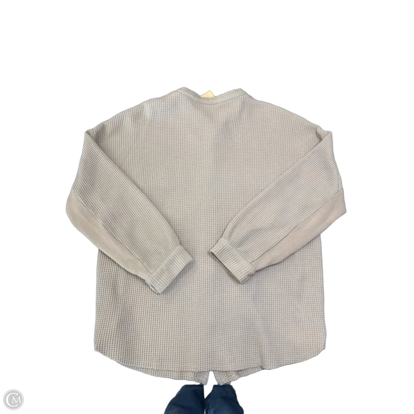 Jacket Shirt By Clothes Mentor In Brown, Size: L