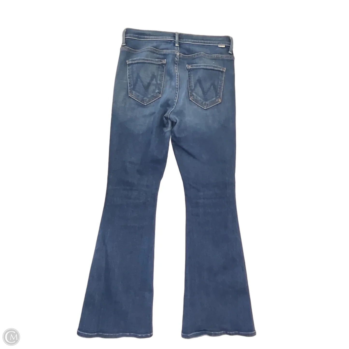 Jeans Flared By Mother In Blue Denim, Size: 8