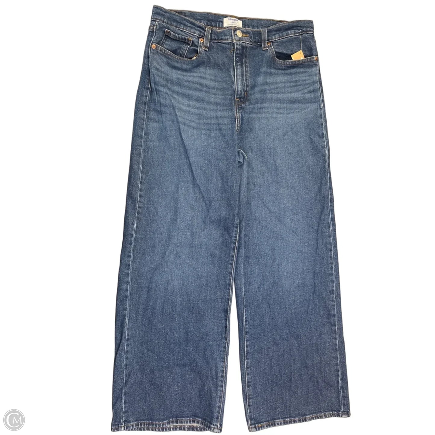 Jeans Wide Leg By Denizen By Levis In Blue Denim, Size: 8