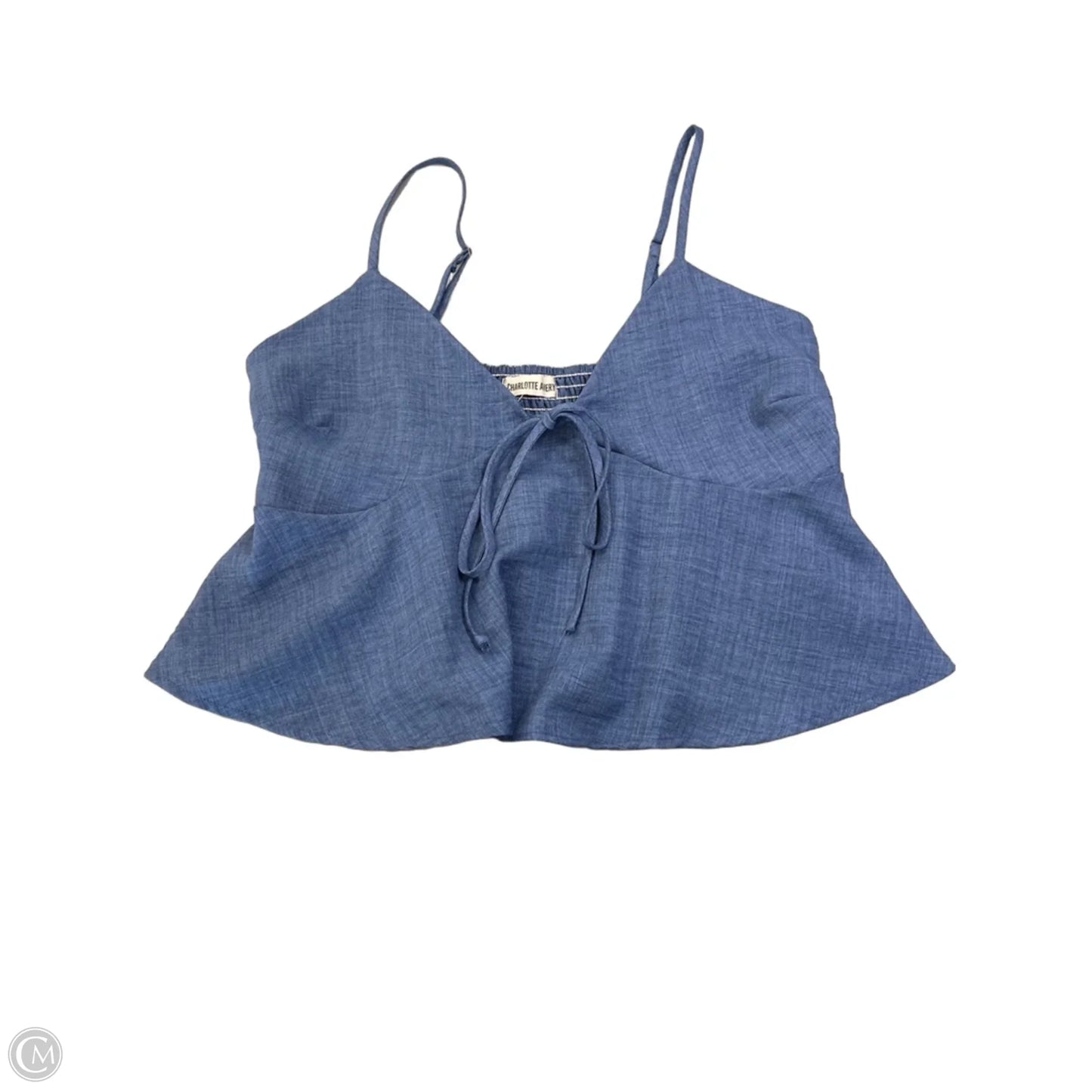 Top Sleeveless By Charlotte Avery In Blue, Size: L