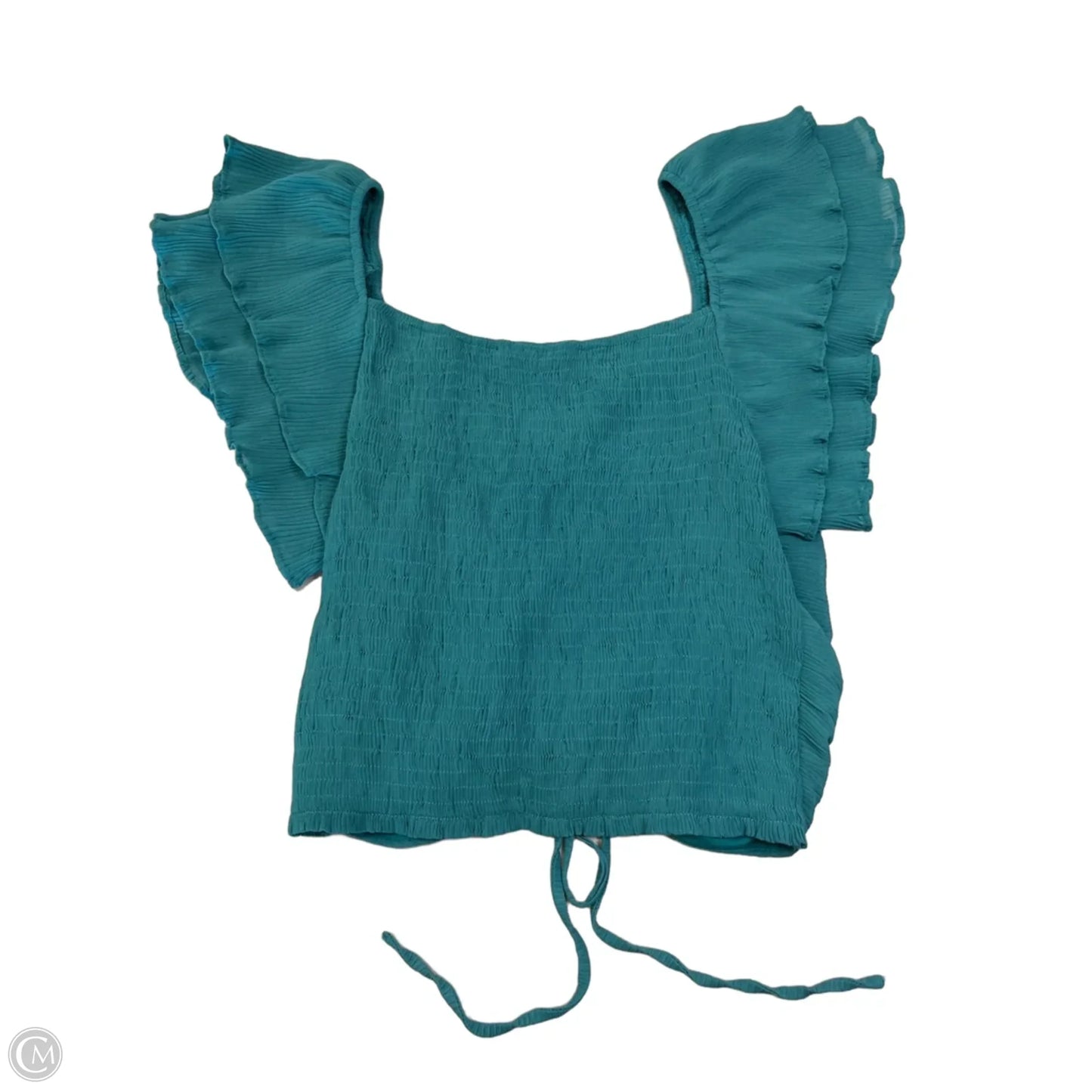 Blouse Sleeveless By Willow & Root In Teal, Size: M