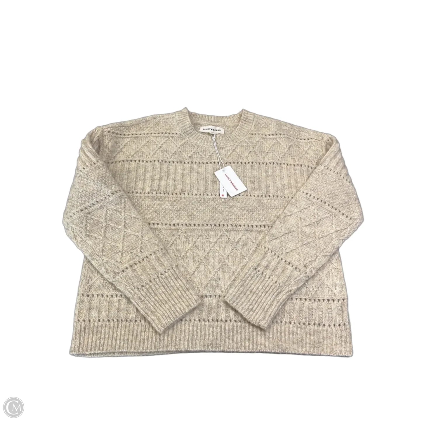 Sweater By Lucky Brand In Beige, Size: Xs