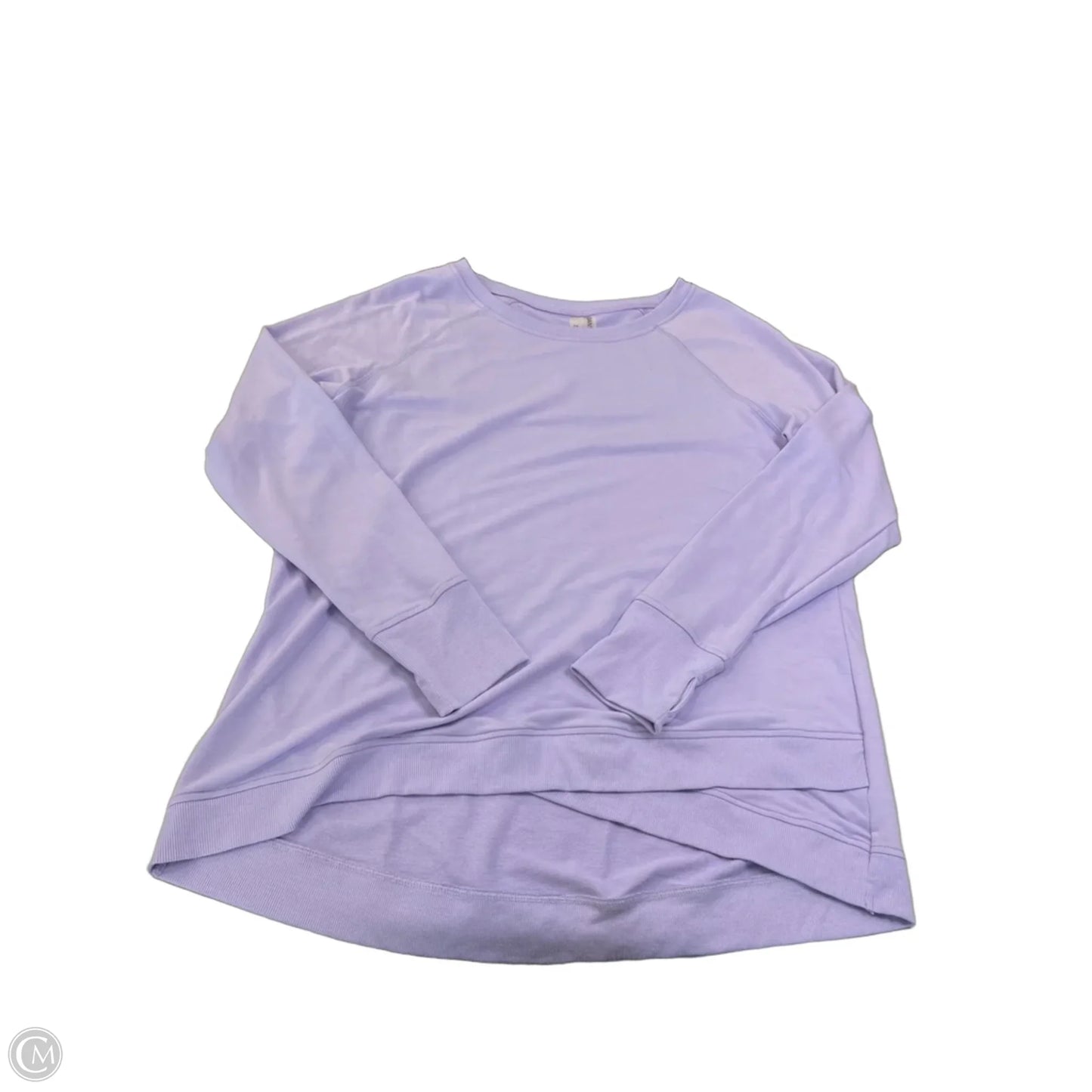 Athletic Top Long Sleeve Collar By Danskin In Purple, Size: Xxl