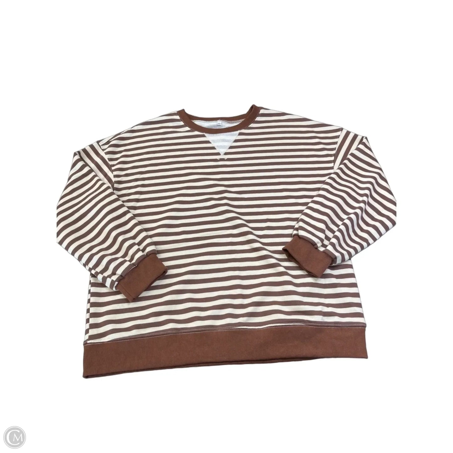 Top Long Sleeve By Clothes Mentor In Striped Pattern, Size: Xl
