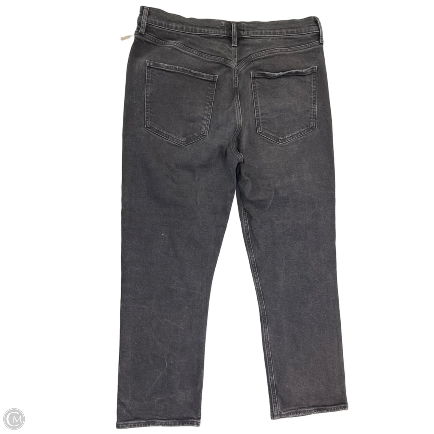 Jeans Straight By Agolde In Black Denim, Size: 14