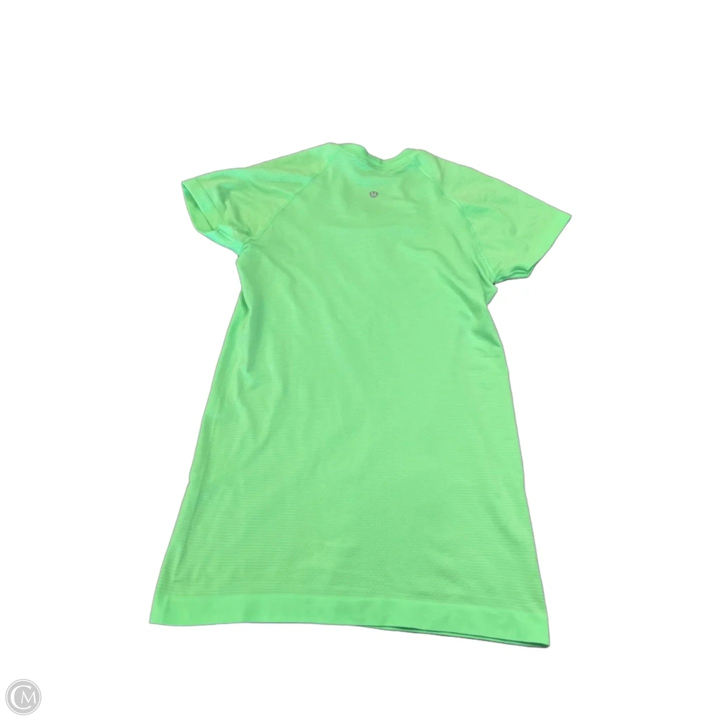 Athletic Top Short Sleeve By Lululemon In Green, Size: S