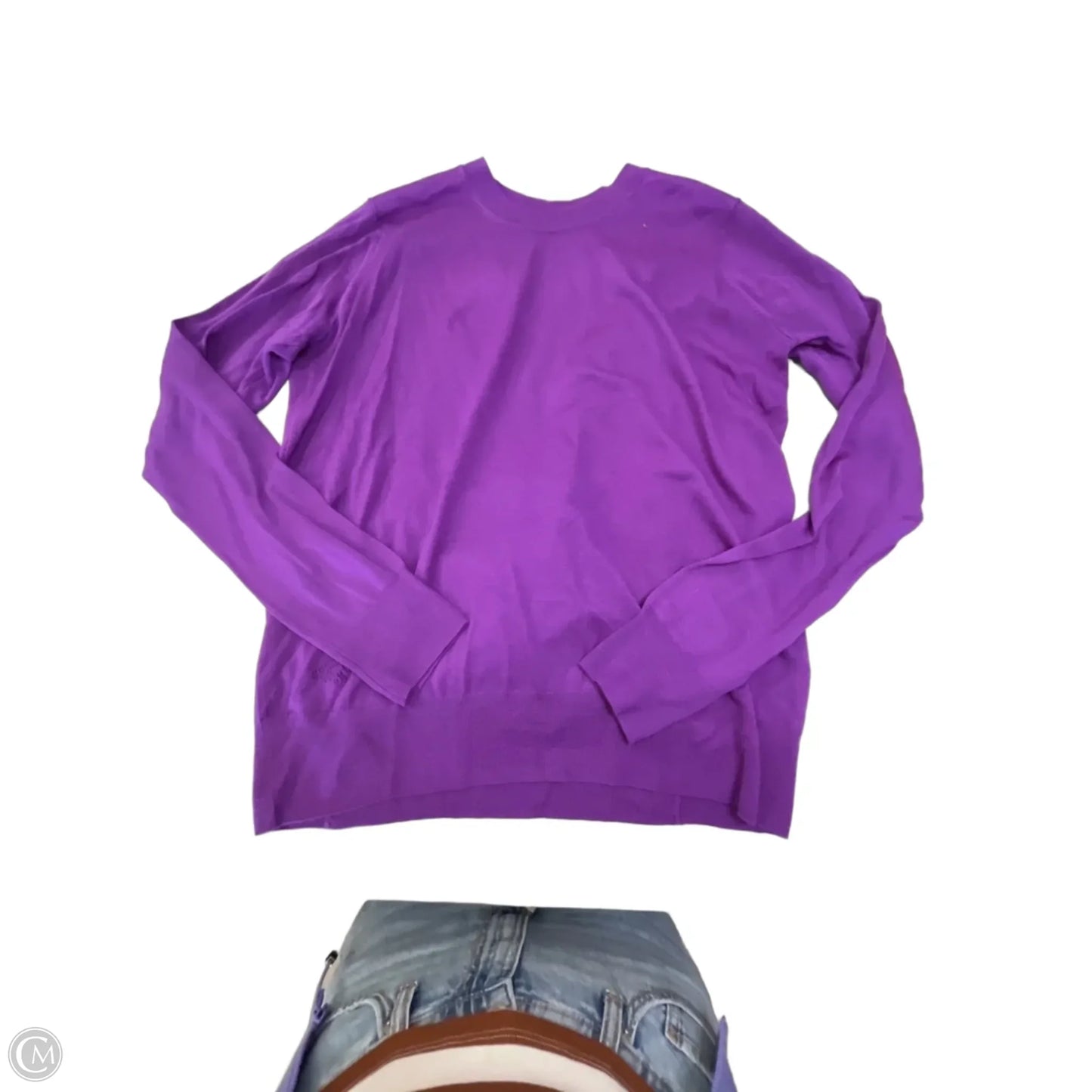 Top Long Sleeve By Zadig And Voltaire In Purple, Size: L
