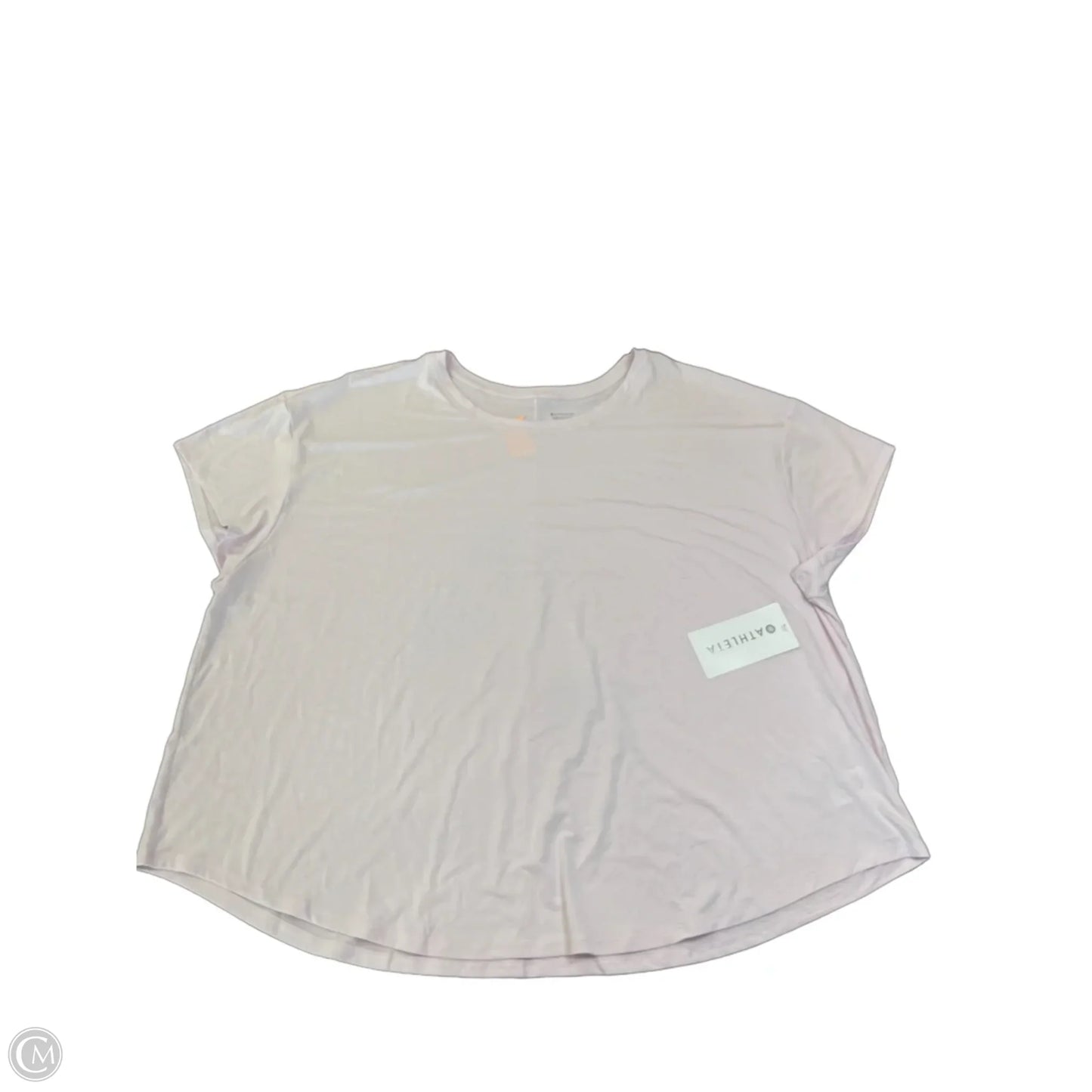 Athletic Top Short Sleeve By Athleta In Pink, Size: 3x