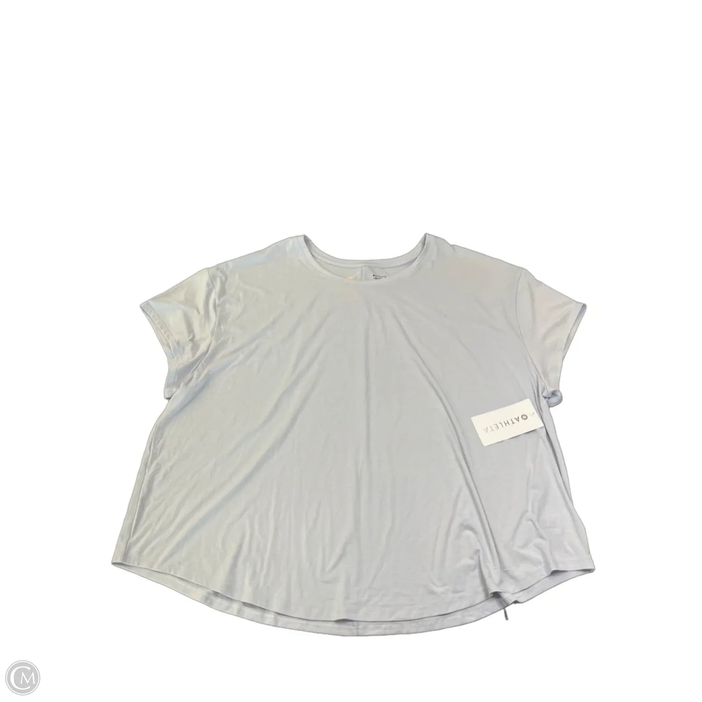 Athletic Top Short Sleeve By Athleta In Blue, Size: 3x