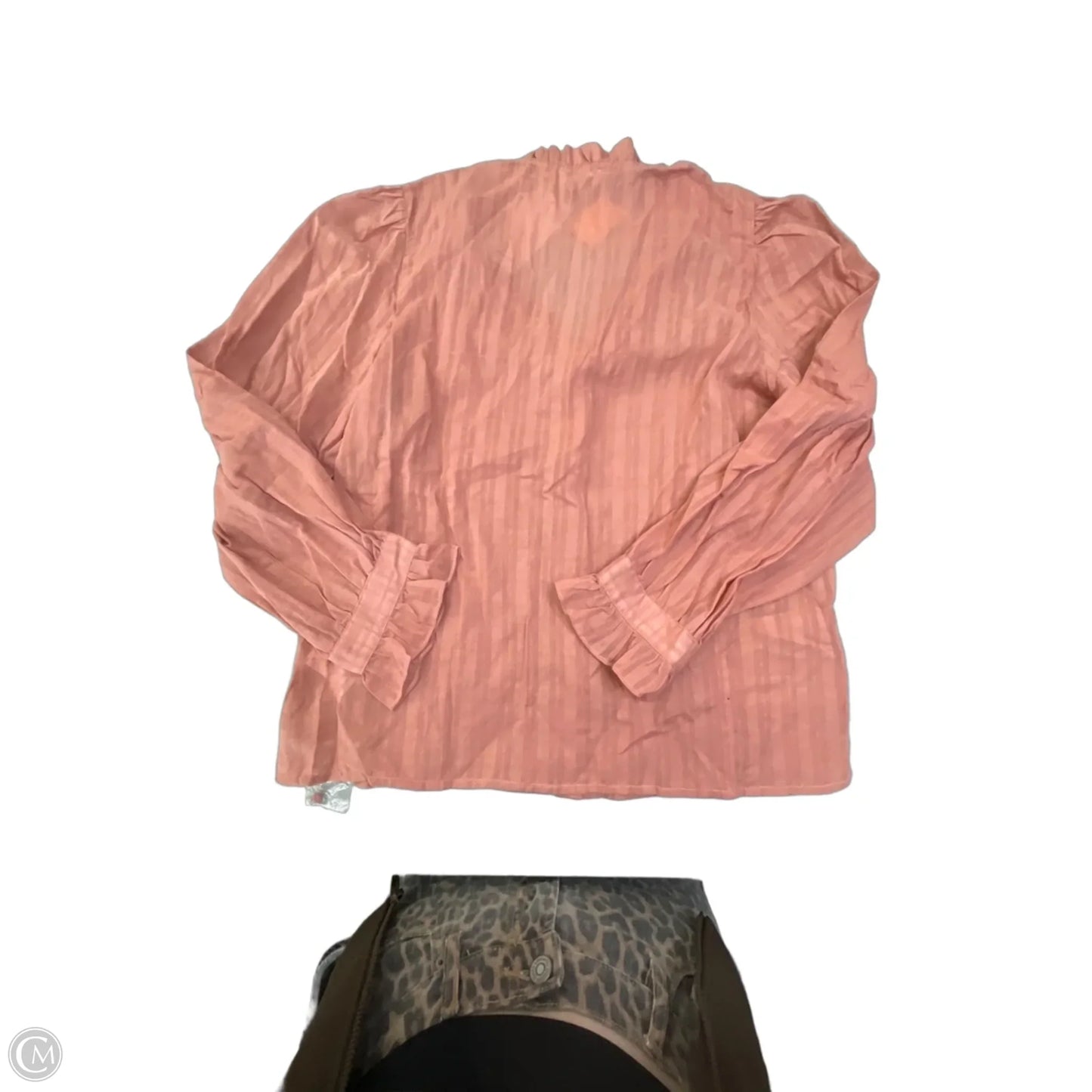 Top Long Sleeve By Cmb In Pink, Size: L